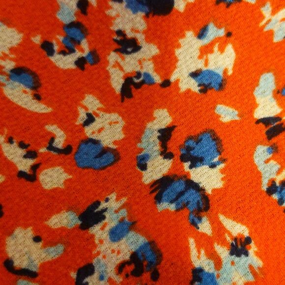 Bonkwa orange/red floral romper, lightweight & flowy, spring/summer,  M - Picture 8 of 8